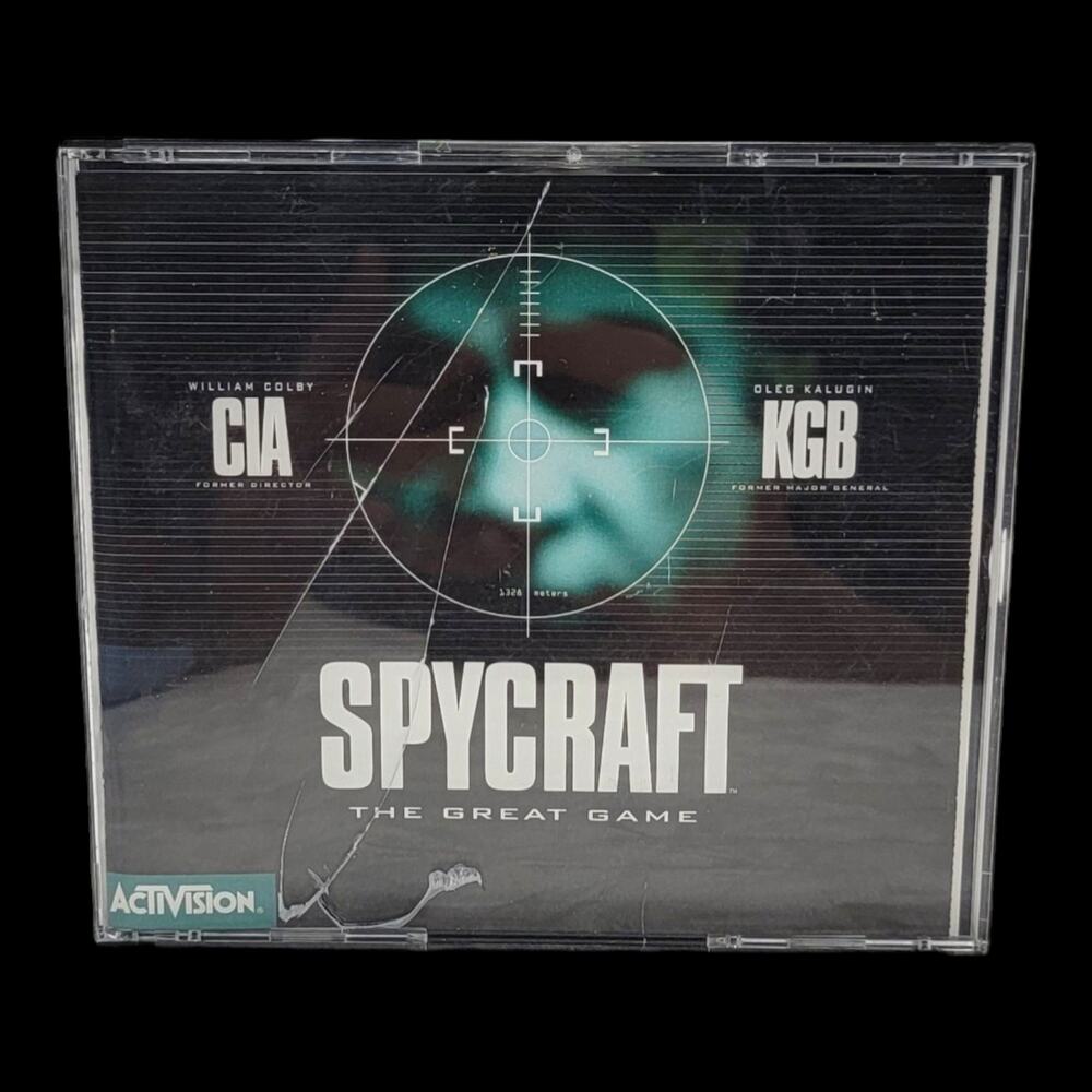 Spycraft The Great Game PC 1996 Activision 3-Disc Set William Colby CIA KGB Rare